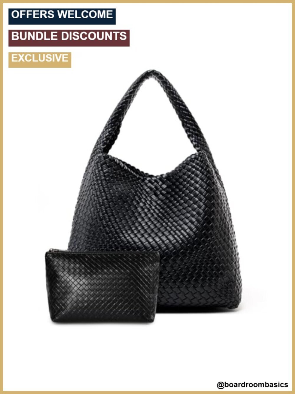 Large Woven Tote Bag Faux Leather Weave Purse Handbag for Women